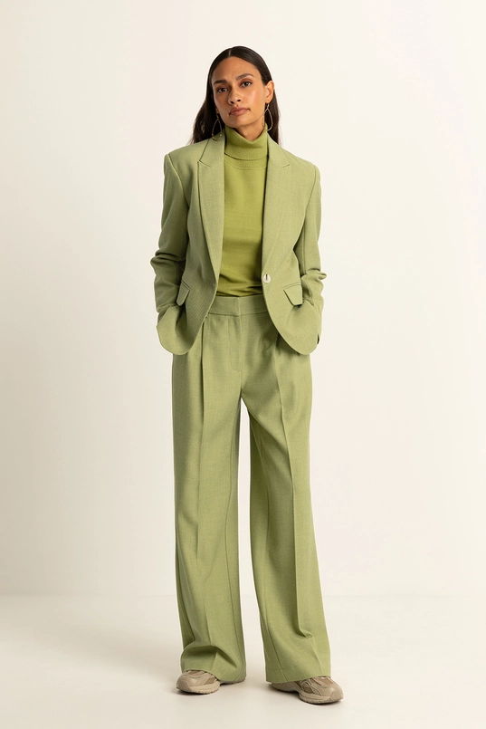 Wijde broek met plooien