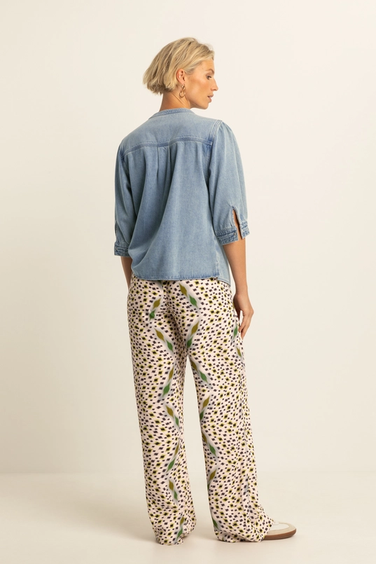 Wijde broek met print