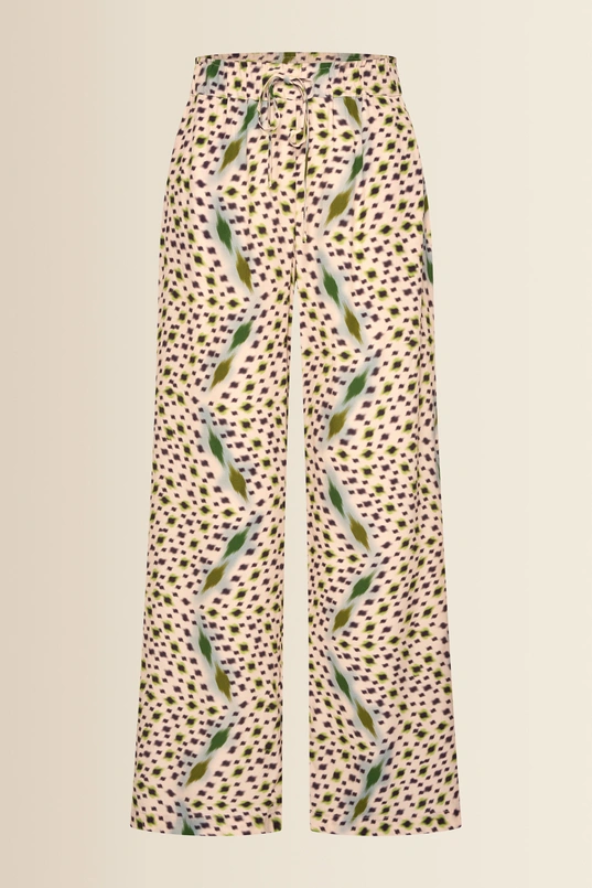 Wijde broek met print