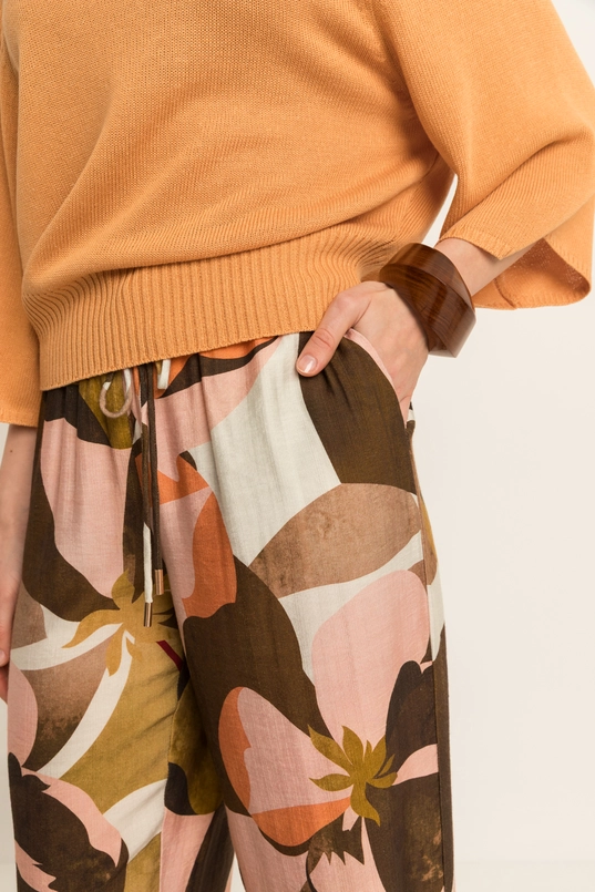 Wijde broek met print