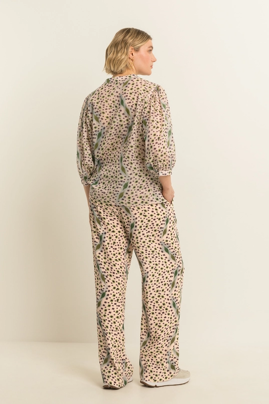 Wijde broek met print