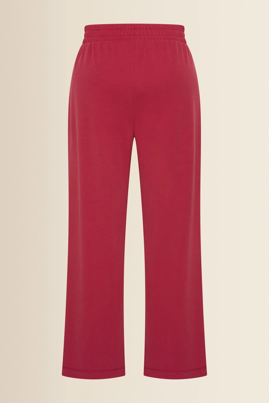 Wijde jersey broek