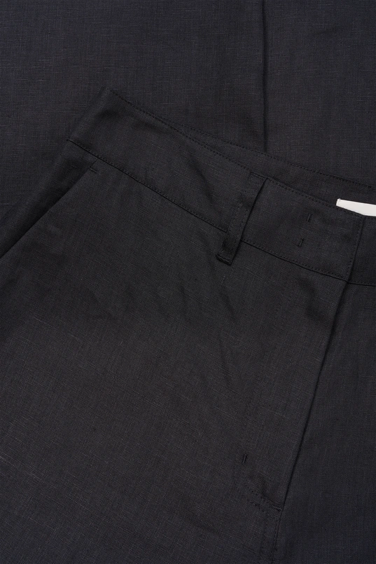 Wijde linnen broek