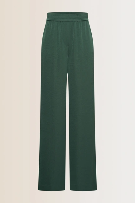 Wijde satijnen broek