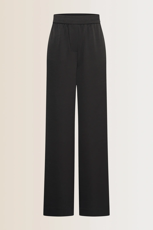 Wijde satijnen broek