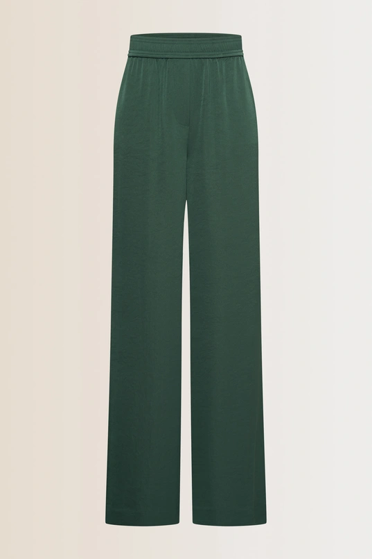 Wijde satijnen broek