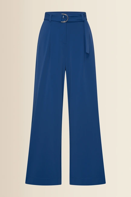 Wijde travelbroek met ceintuur