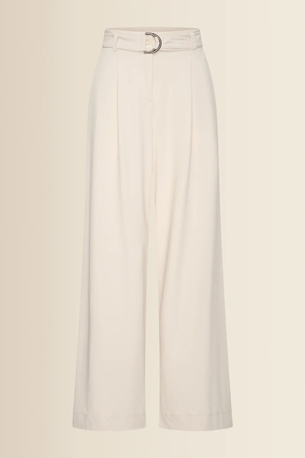 Wijde travelbroek met ceintuur