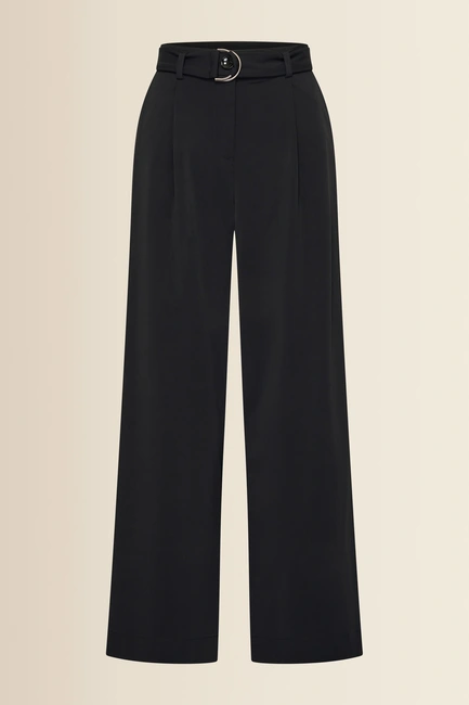 Wijde travelbroek met ceintuur