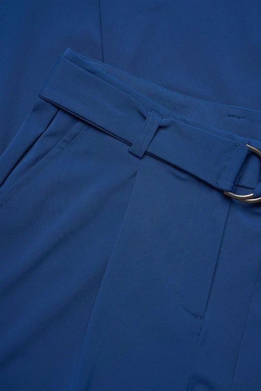 Wijde travelbroek met ceintuur