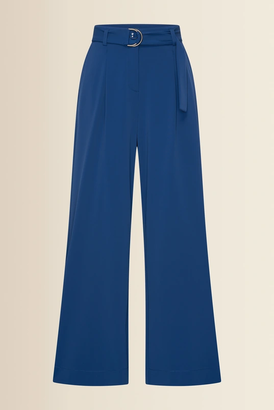 Wijde travelbroek met ceintuur