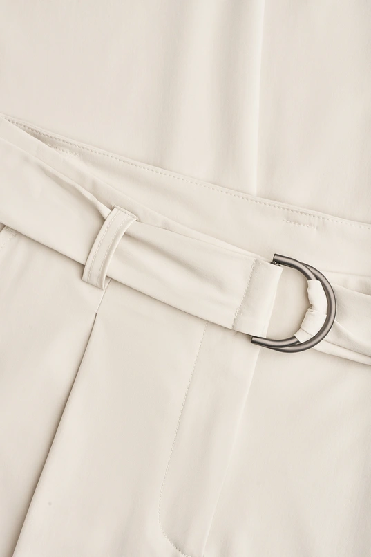 Wijde travelbroek met ceintuur