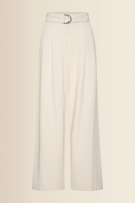 Wijde travelbroek met ceintuur