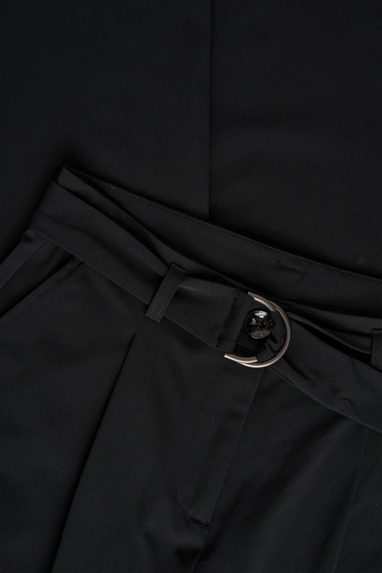 Wijde travelbroek met ceintuur