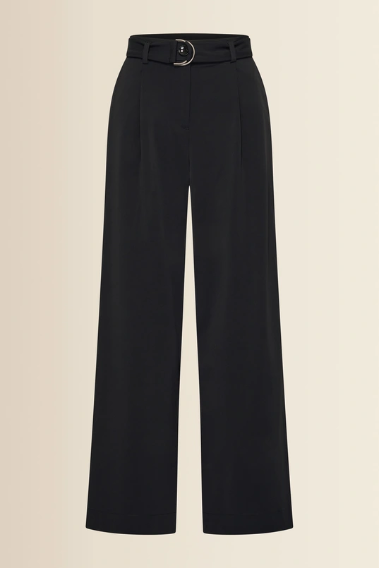 Wijde travelbroek met ceintuur