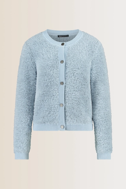 Zacht vest met knoopsluiting