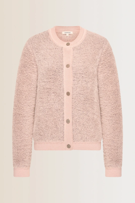 Zacht vest met knoopsluiting