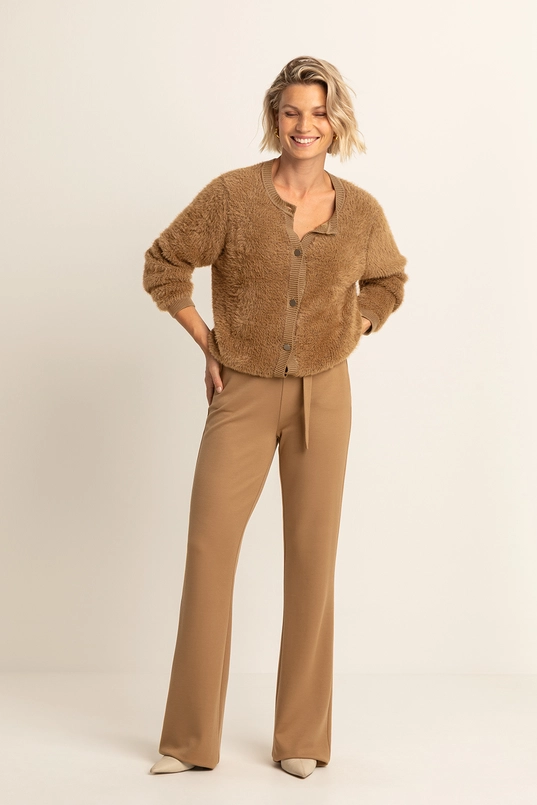 Zacht vest met knoopsluiting