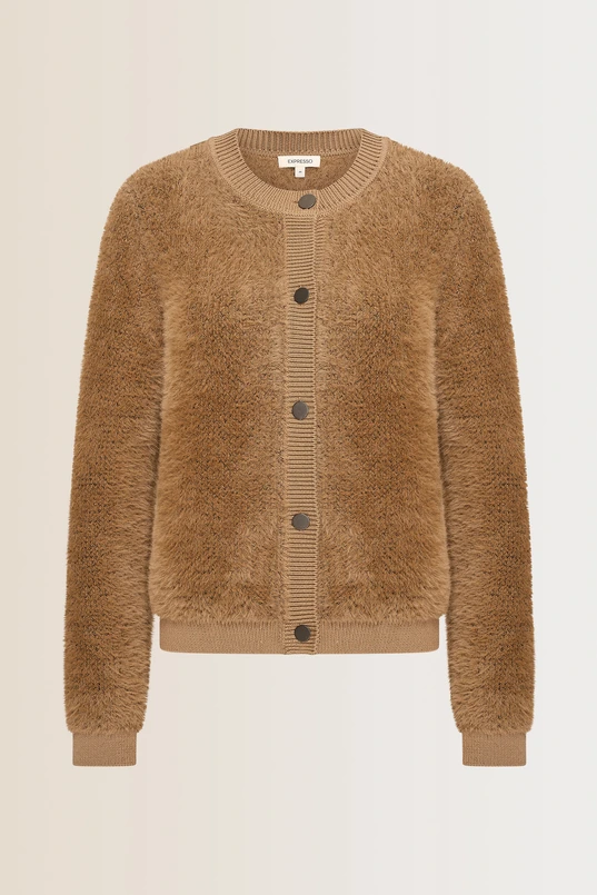 Zacht vest met knoopsluiting