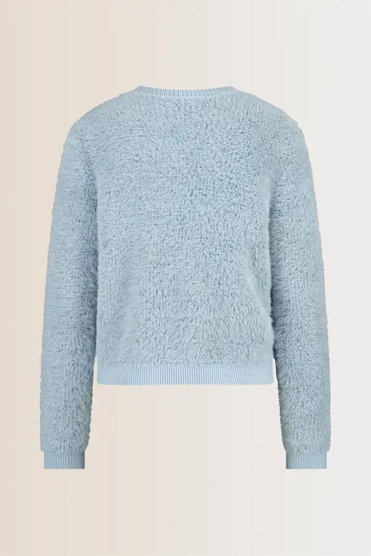 Zacht vest met knoopsluiting