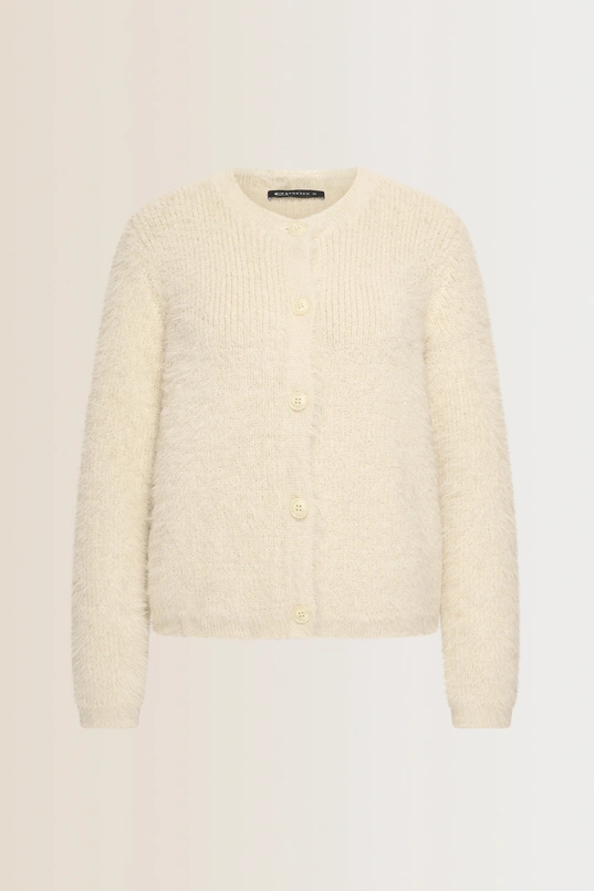 Zacht vest met knoopsluiting