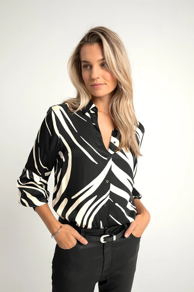 Zebraprint blouse