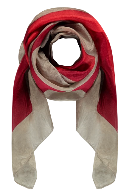Zijden shawl met print