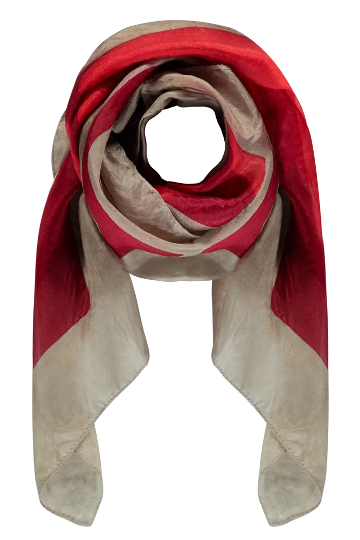 Zijden shawl met print