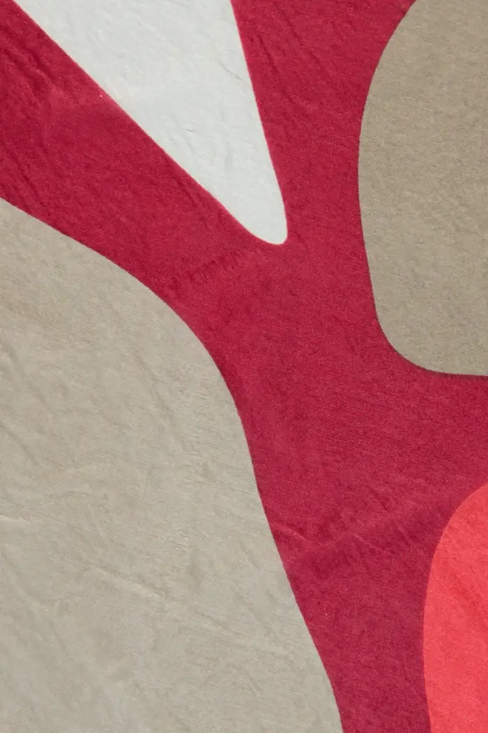 Zijden shawl met print